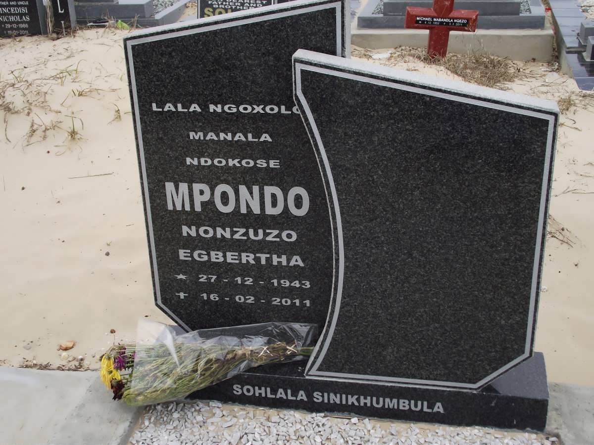 MPONDO Nonzuzo Egbertha 1943-2011