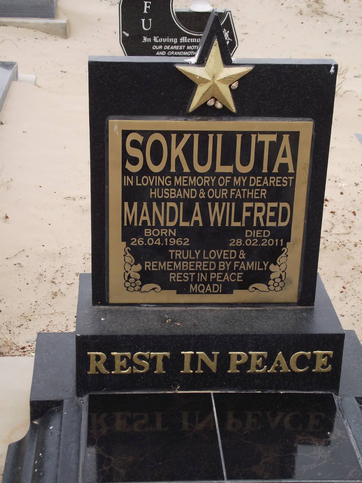SOKULUTA Mandla Wilfred 1962-2011