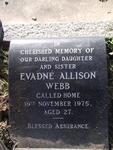 WEBB Evadne Allison 1948-1975