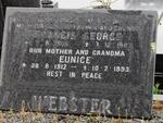 WEBSTER Francis George 1906-1987 & Eunice 1912-1993