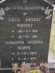 WRIGHT Cecil Ernest 1891-1961 :: NOPPE Susanna Rosina 1923-1972