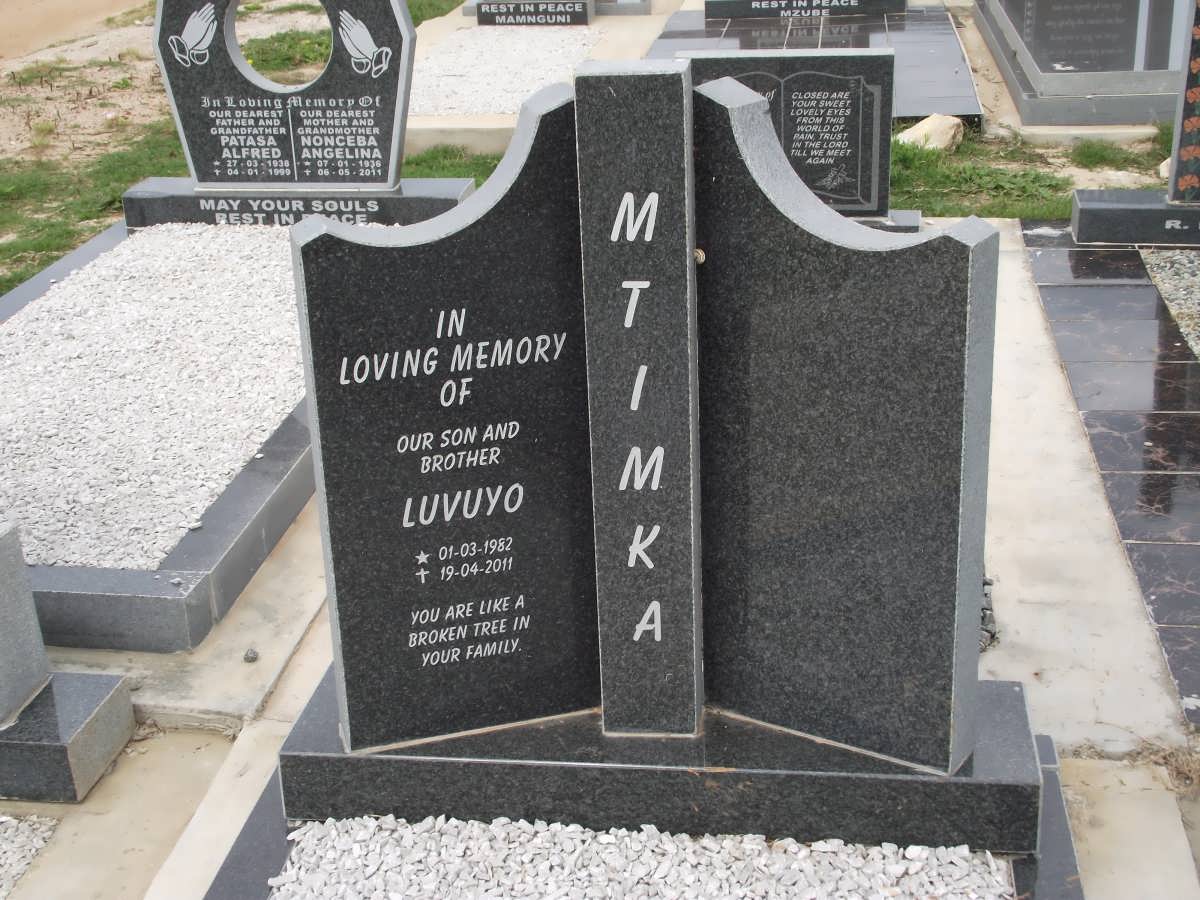 MTIMKA Luvuyo 1982-2011