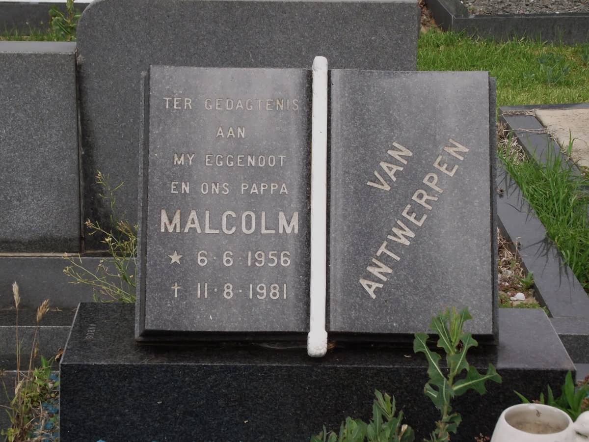 ANTWERPEN Malcolm, van 1956-1981