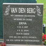 BERG Erna, van den 1957-2004