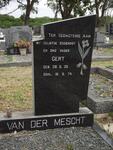 MESCHT Gert P.G., van der 1935-1974