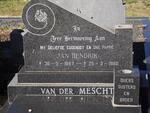 MESCHT Jan Hendrik, van der 1947-1980