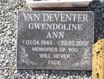 DEVENTER Gwendoline Ann, van 1944-2007