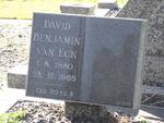 ECK David Benjamin, van 1880-1965