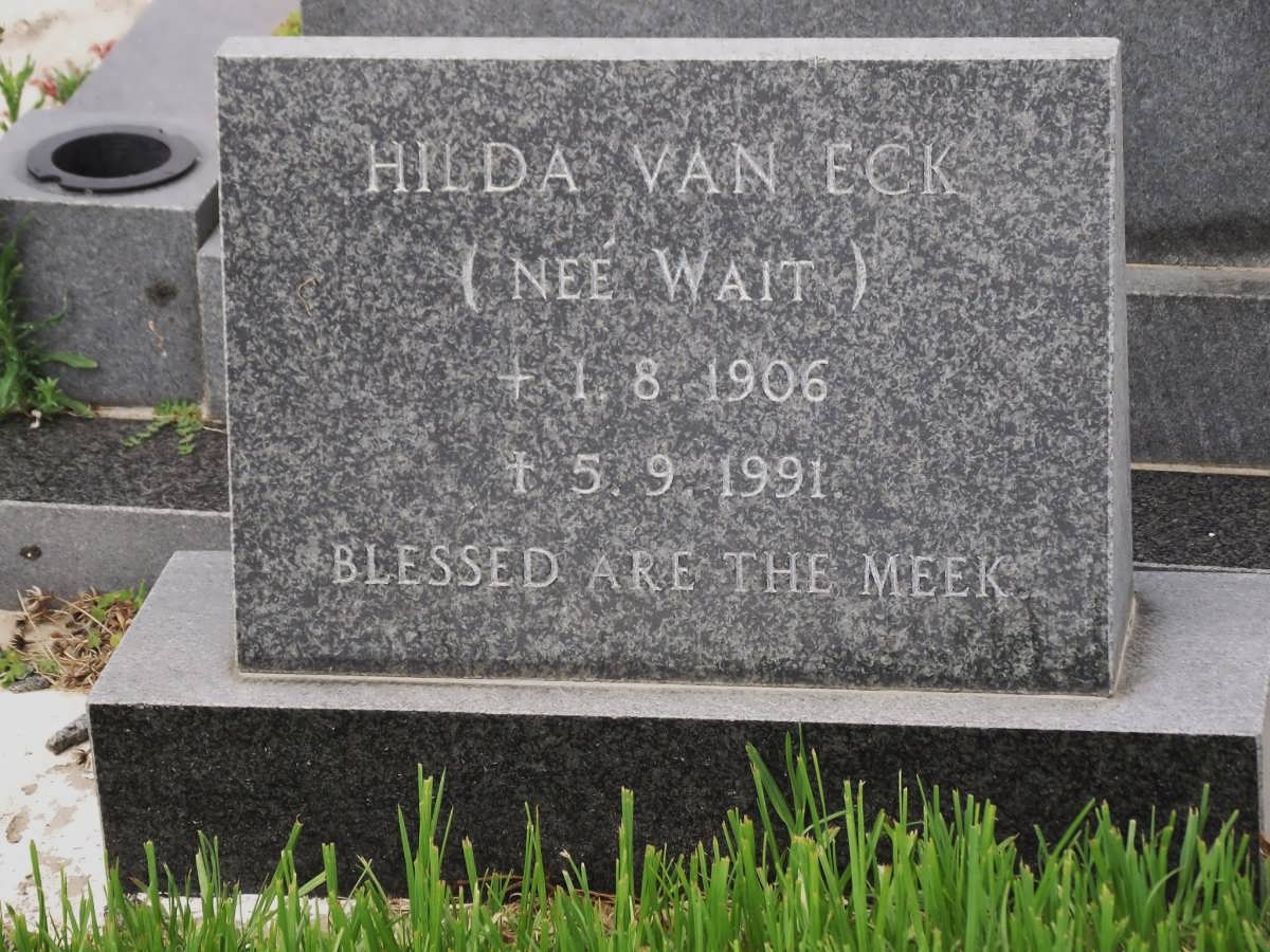 ECK Hilda, van nee WAIT 1906-1991