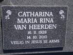 HEERDEN Catharina Maria Rina, van 1928-2010