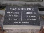 NIEKERK Hendrik, van 1907-1987 & Irene 1908-1998