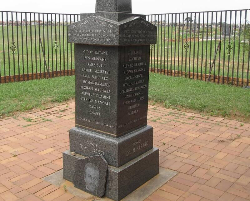 6. Memorial for the Kagiso and Swanieville massacres