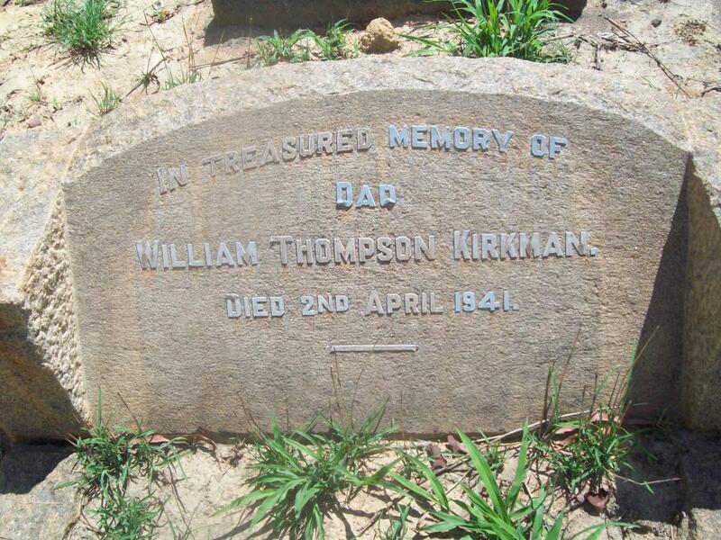 KIRKMAN William Thompson -1941