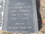 MAREE Anna Cornelia 1904-1959 