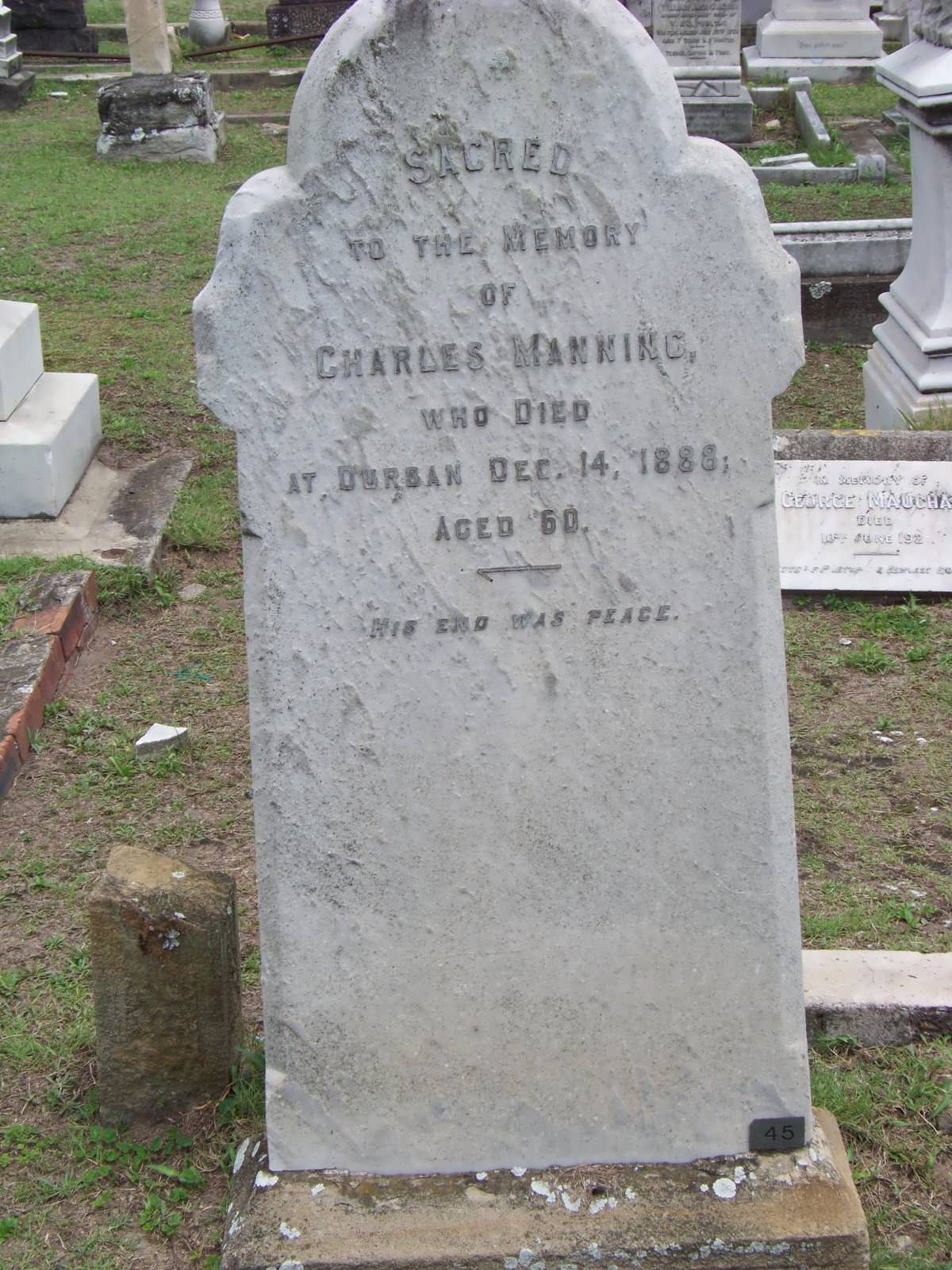 MANNING Charles -1888