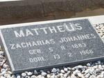 MATTHEÜS Zacharias Johannes 1883-1966