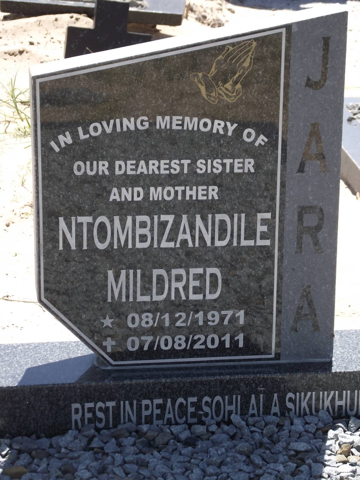 JARA Ntombizandile Mildred 1971-2011