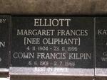 ELLIOTT  Colin Francis Kilpin 1901-1966 &  Margaret Frances OLIPHANT 1904-1995