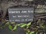 REID Winifred Ann nee MATTHEW 1940-2000