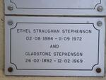 STEPHENSON Gladstone 1882-1969 & Ethel Straughan 1884-1972