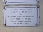 YOELL Frederick Charles 1905-1980 & Kathleen WINSLOW 1905-1984