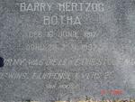 BOTHA Barry Hertzog 1917-1957