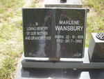 WANSBURY Marlene 1939-2002