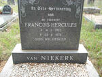 NIEKERK Francois Hercules, van 1932-1978