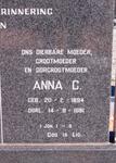 LOUW W.C. 1890-1974 & Anna C. 1894-1981