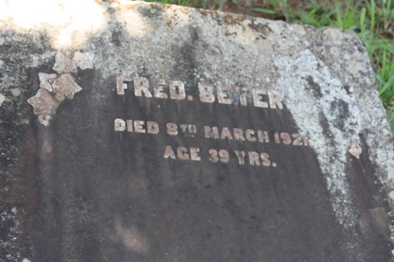 BEYERS Fred -1921