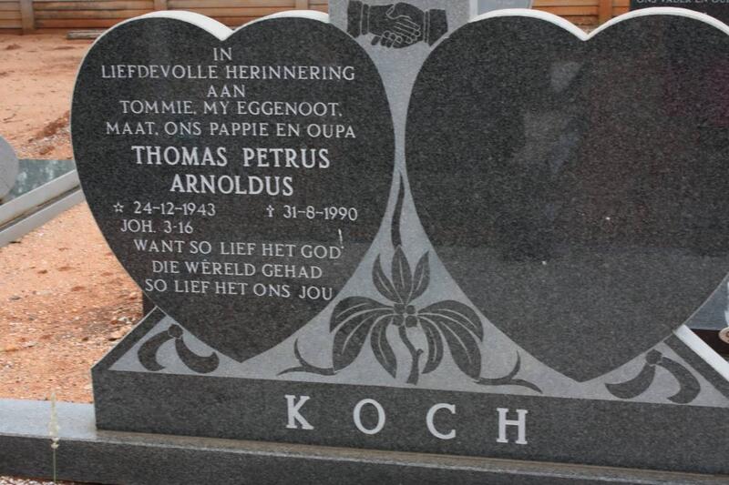 KOCH Thomas Petrus Arnoldus 1943-1990