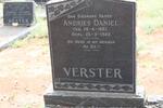 VERSTER Andries Daniel 1887-1963
