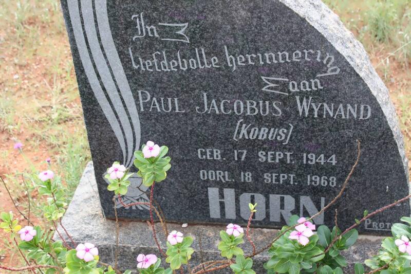 HORN Paul Jacobus Wynand 1944-1968