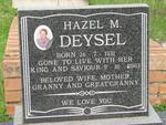 DEYSEL Hazel M. 1931-2003
