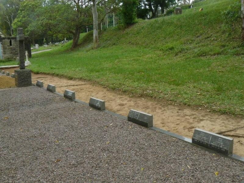 1. Overview on the gravesite of the Priests of the Archdiocese of Durban