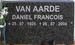 AARDE Daniel Francois, van 1925-2004
