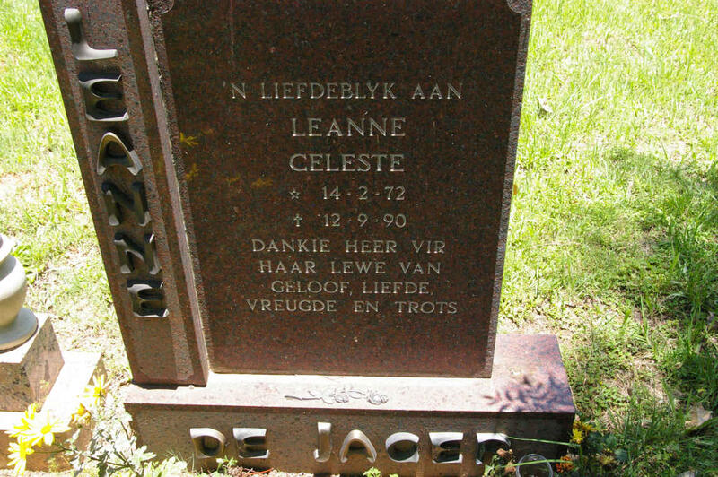 JAGER Leanne Celeste, de 1972-1990