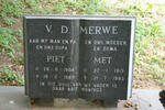 MERWE Piet,  v.d.1904-1989 & Met 1915-1993