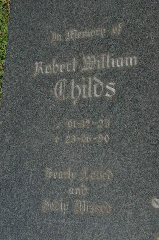 CHILDS Robert Willam 1923-1990