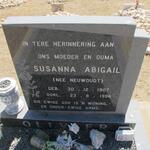 OLIVIER Susanna Abigail nee NEUWOUDT 1907-1996