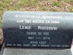 ROSSOUW Lenie nee DE VOS 1883-1974