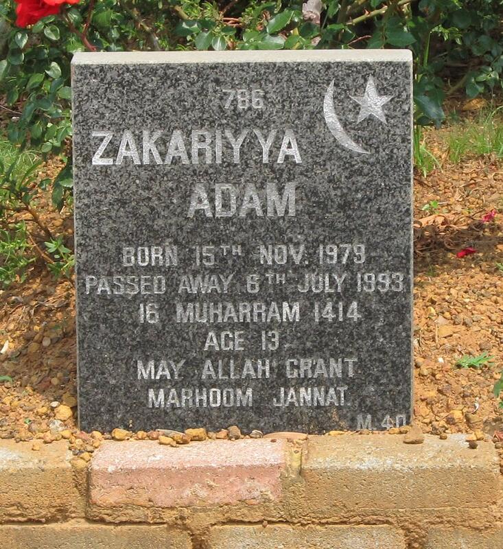 ADAM Zakariyya 1979-1993