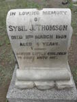 THOMSON Sybil J. -1909