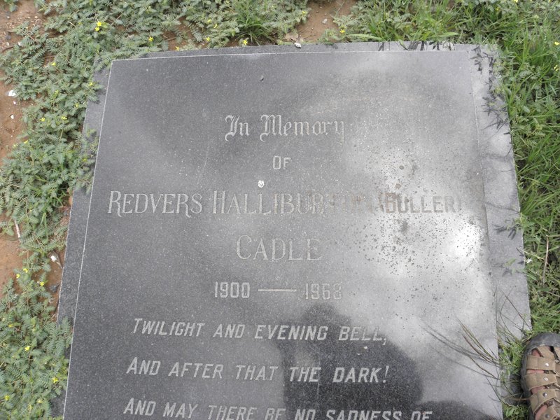 CADLE Redvers Halliburton 1900-1968