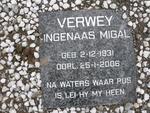 VERWEY Ingenaas Migal 1931-2006