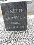 ERASMUS Lynette 1957-1957