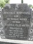 BROODRYK Susanna Elizabeth nee SWANEPOEL 1891-1964
