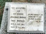 MARAIS Johanna C. nee MARAIS 1867-1951