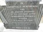 SCHREUDER Gerhardus Andries Visser 1905-1956
