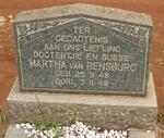 RENSBURG Martha, van 1948-1948